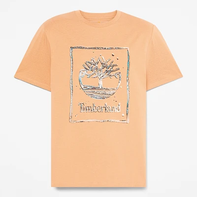 Men's Water Graphic Logo Short-Sleeve T-Shirt