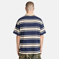 Striped Short-Sleeve Rugby Polo