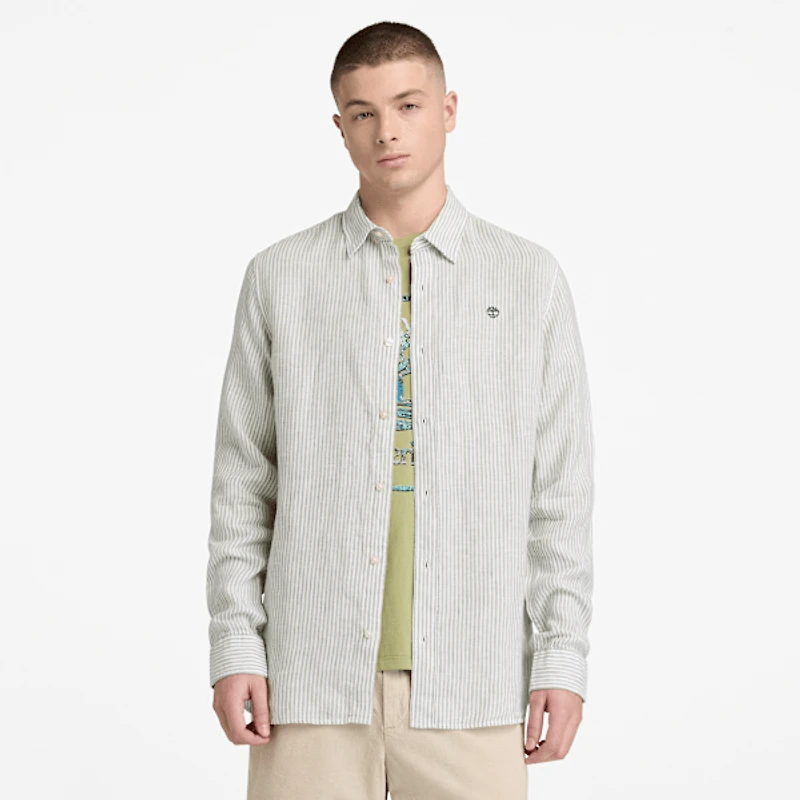 Men's Mill Brook Regular Fit Linen Shirt