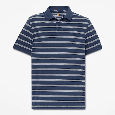 Men's Millers River Striped Short-Sleeve Polo