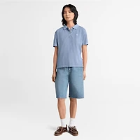 Women's Garment Dyed Short-Sleeve Pique Polo