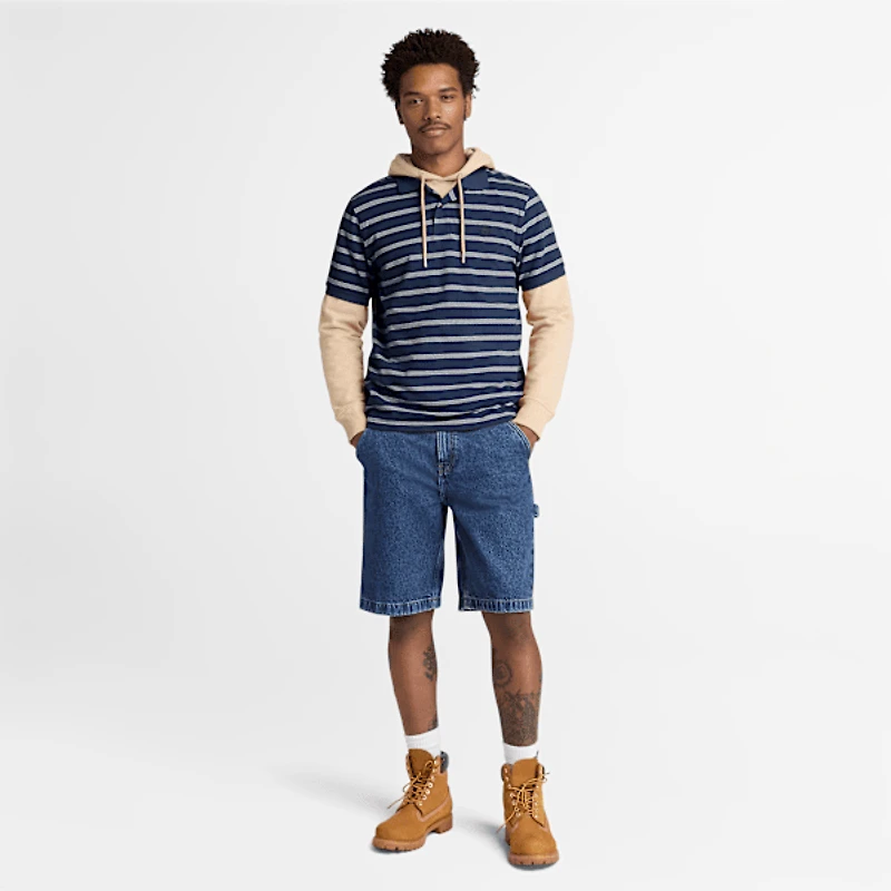 Men's Millers River Striped Short-Sleeve Polo