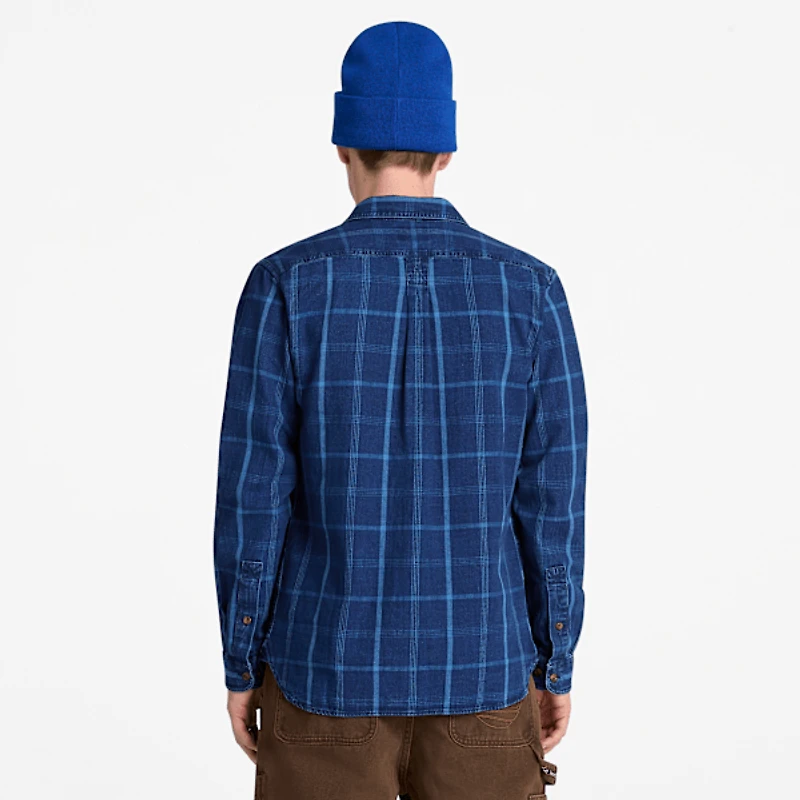 Men's Indigo Check Regular Shirt
