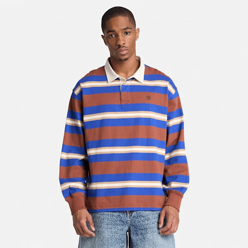 Men's Long-Sleeve Rugby Polo