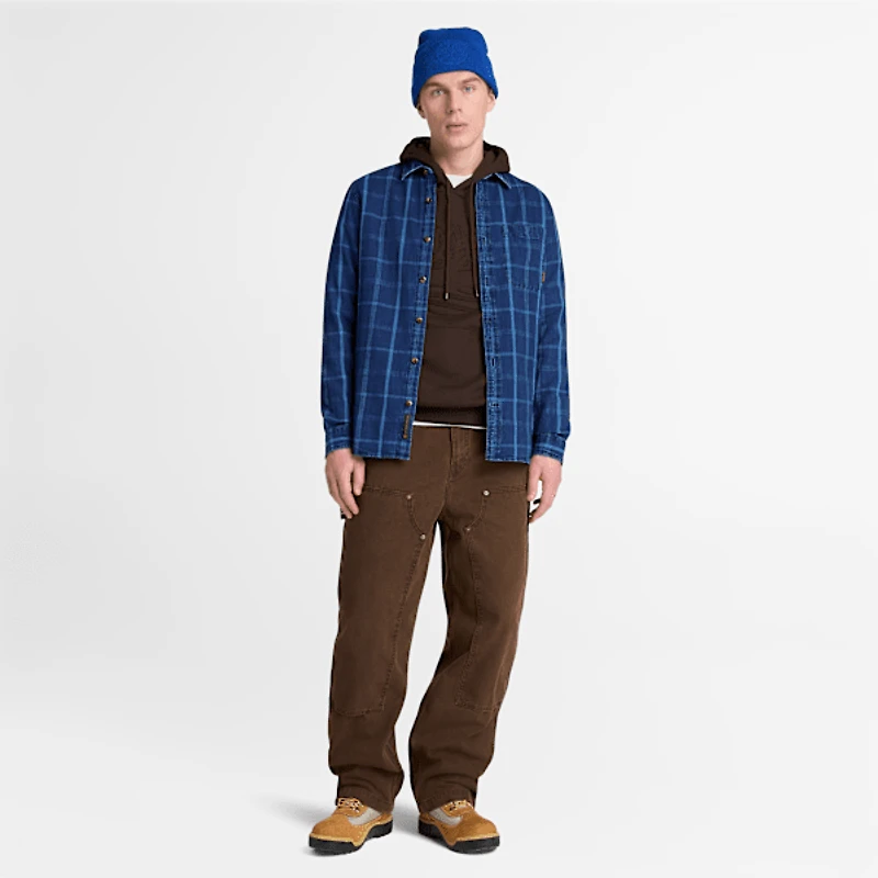 Men's Indigo Check Regular Shirt