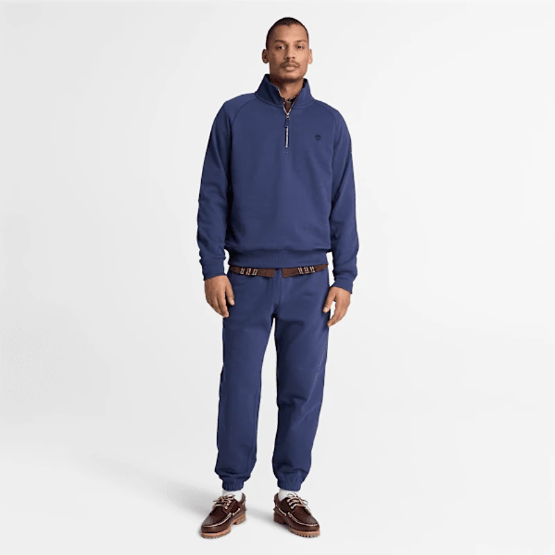 Men's Exeter River Embroidered Logo Quarter-Zip Sweatshirt