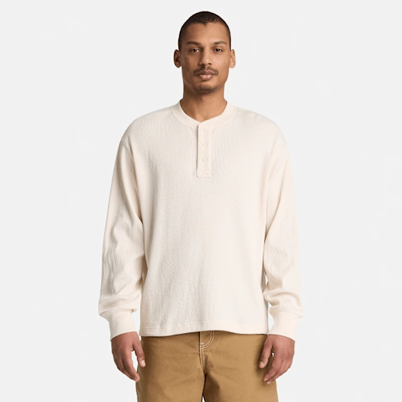 Men's Wharf River Waffle Long-Sleeve Polo