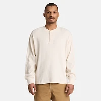 Men's Wharf River Waffle Long-Sleeve Polo