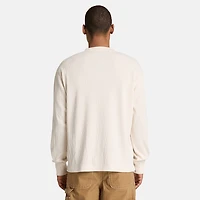 Men's Wharf River Waffle Long-Sleeve Polo