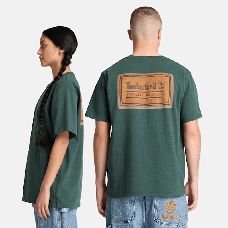 Timberland® x BEAMS Cotton Print T-Shirt