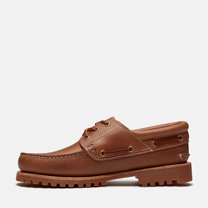 Men's Timberland® Authentic 3-Eye Lug Handsewn Boat Shoe
