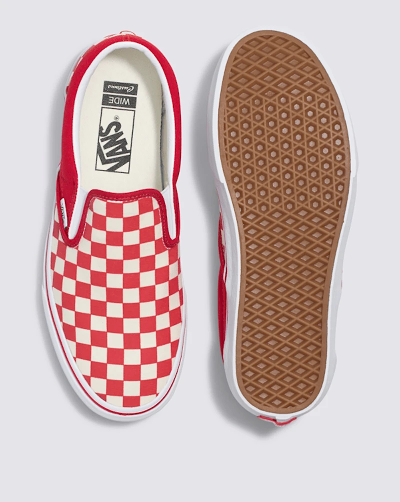 Customs Classic Slip-On Checkerboard Wide Shoe