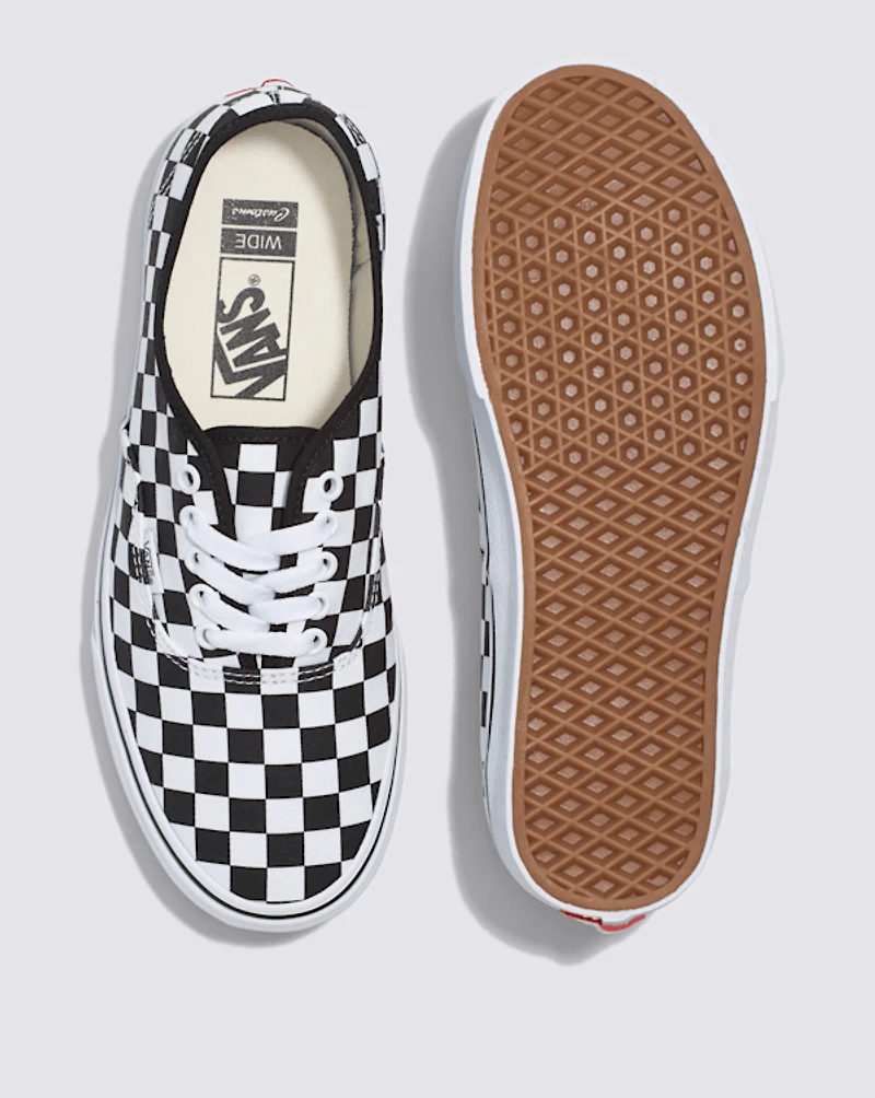 Customs Authentic Checkerboard Wide Shoe