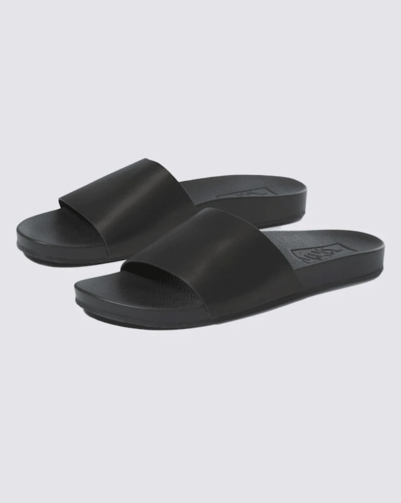 Womens Decon Leather Slide-On Sandal