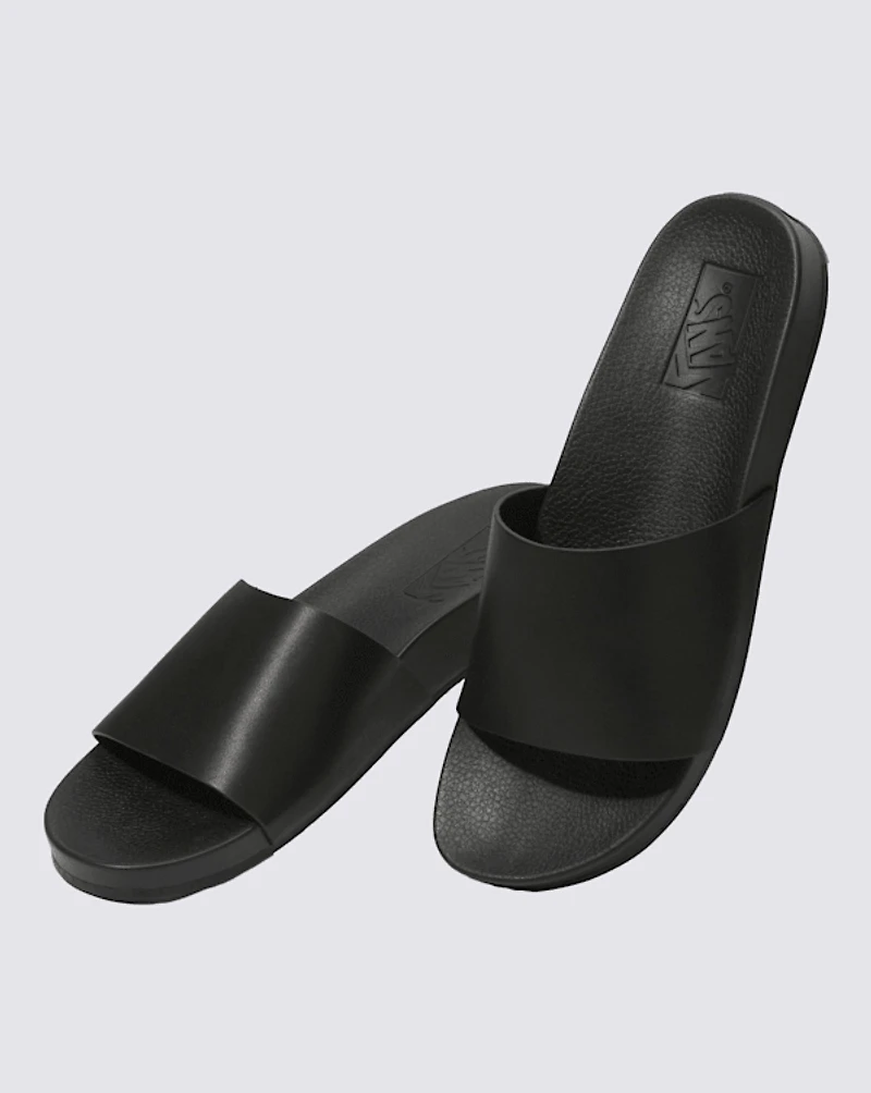Womens Decon Leather Slide-On Sandal