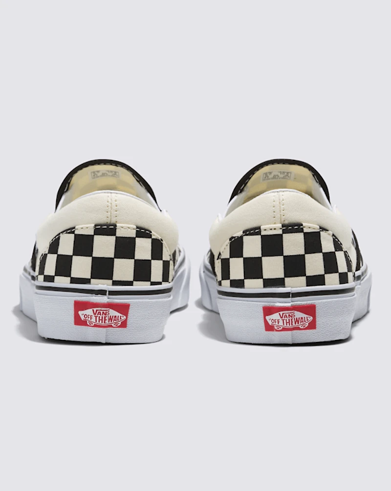 Classic Slip-On Wide Checkerboard Shoe