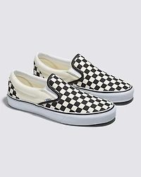 Classic Slip-On Checkerboard Wide Shoe