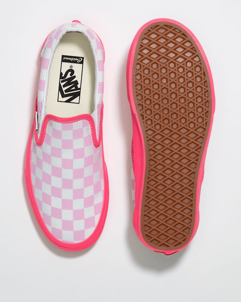 Customs Classic Slip-On Checkerboard Wide Shoe