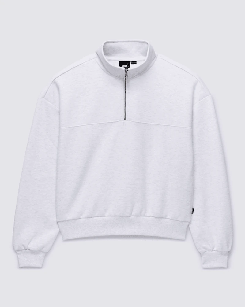 Elevated Double Knit Mock Neck Half Zip Pullover