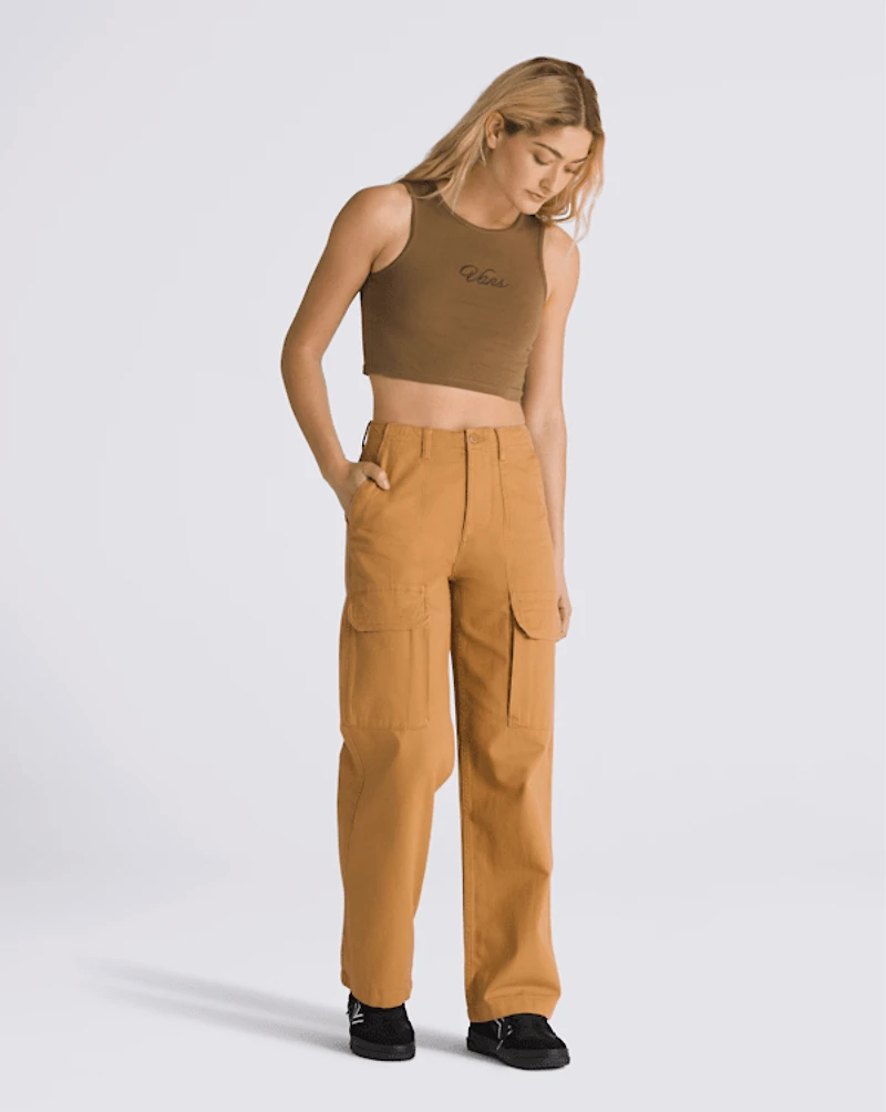 Small Staple Fitted Crop Tank Top