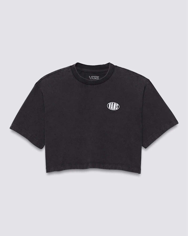 Kids Oval Wash Relaxed Crop T-Shirt
