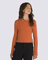 Kids Drew Rib Long Sleeve Top