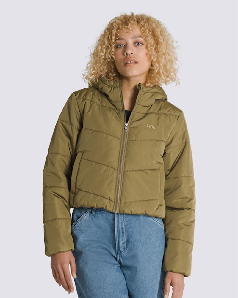Foundry Crop Puff Hooded Jacket