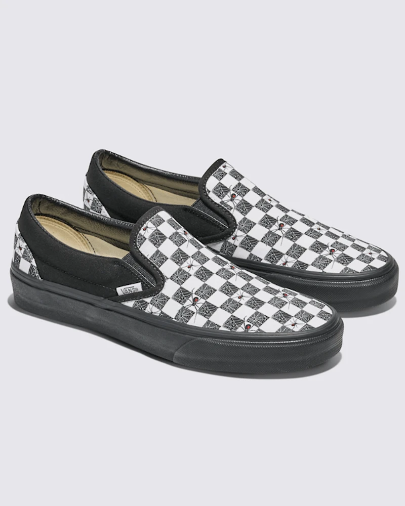 Customs Classic Slip-On Halloween Checkerboard Shoe