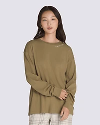 Sliced Oversized Long Sleeve T-Shirt