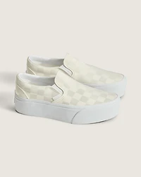 Classic Slip-On Stackform Checkerboard Shoe