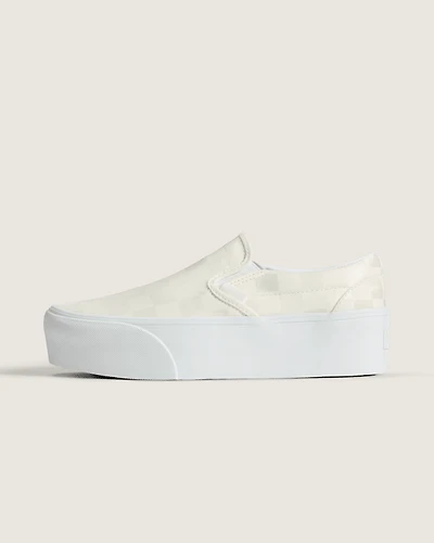 Classic Slip-On Stackform Checkerboard Shoe