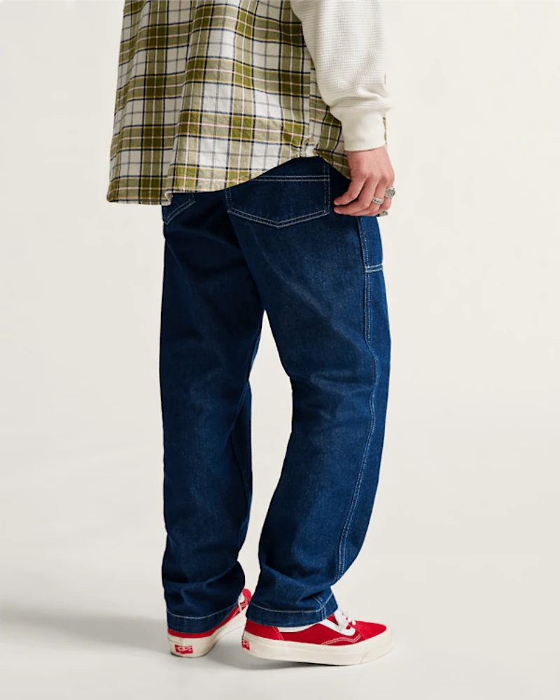 Fatigue Loose Tapered Denim Pants