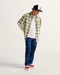 Fatigue Loose Tapered Denim Pants