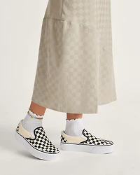 Classic Slip-On Platform Checkerboard Shoe
