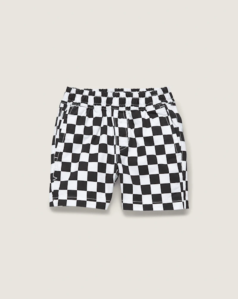Little Kids Range Elastic Checkerboard Shorts