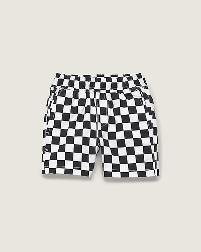 Little Kids Range Elastic Checkerboard Shorts