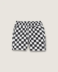 Little Kids Range Elastic Checkerboard Shorts