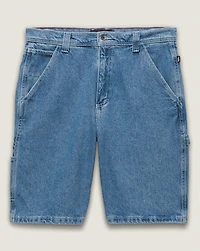 Drill Chore Loose Denim Shorts