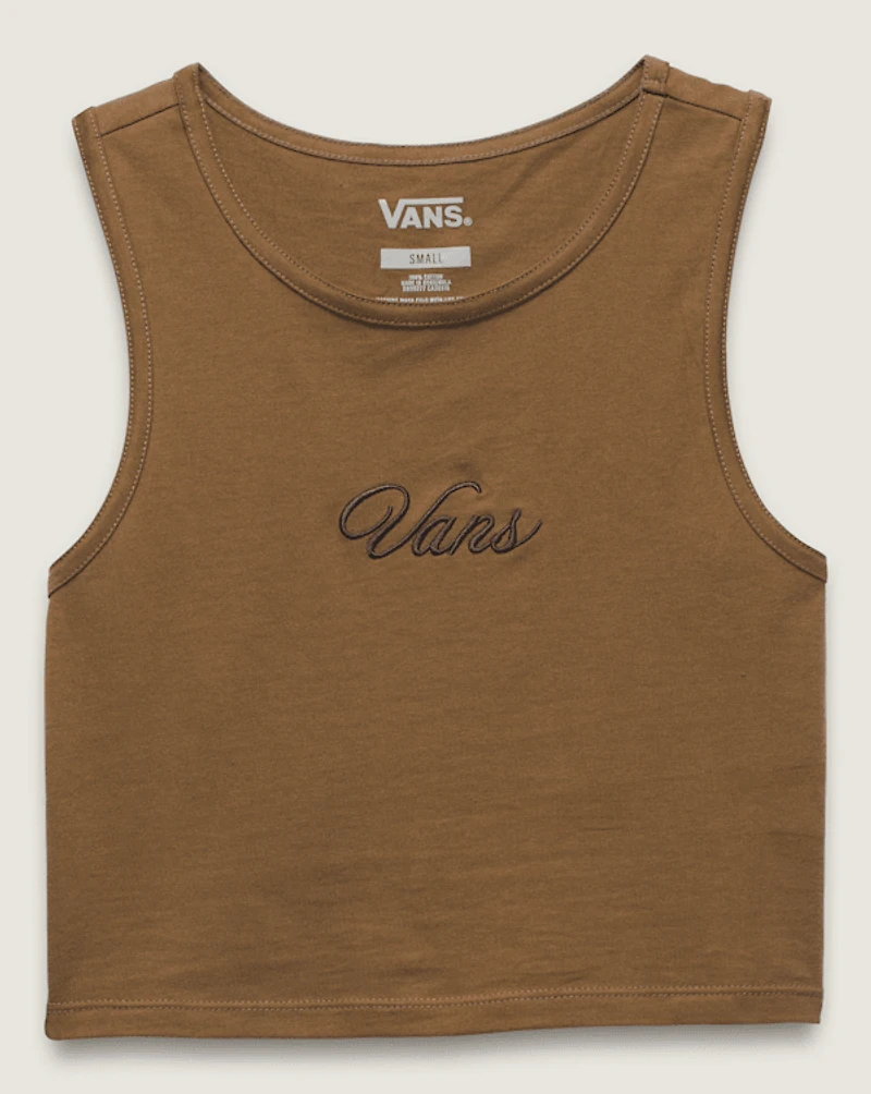 Small Staple Fitted Crop Tank Top