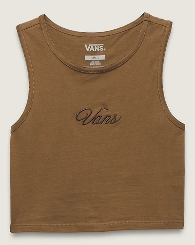Small Staple Fitted Crop Tank Top