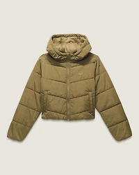 Foundry Crop Puff Hooded Jacket