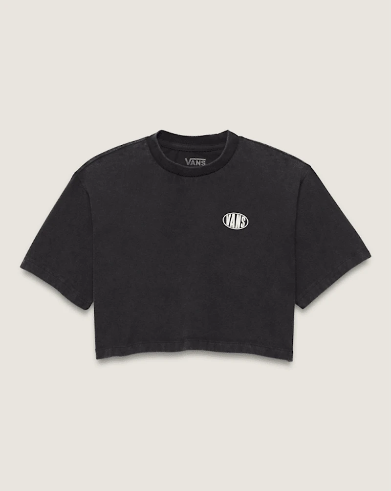 Kids Oval Wash Relaxed Crop T-Shirt