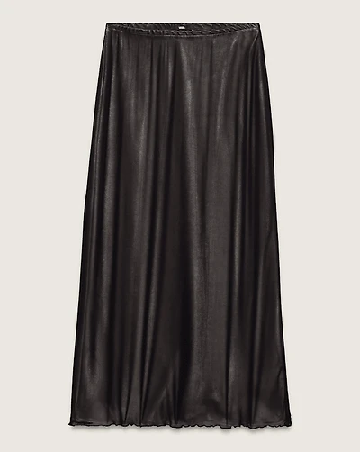 Mesh Satin Skirt