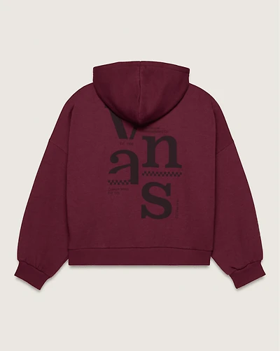 Broken Up Loose Full Zip Hoodie