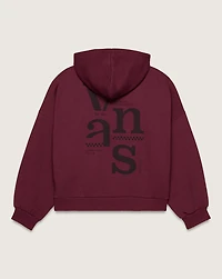 Broken Up Loose Full Zip Hoodie
