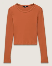 Kids Drew Rib Long Sleeve Top