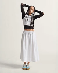 Checkerboard Fitted Crop Tank Top