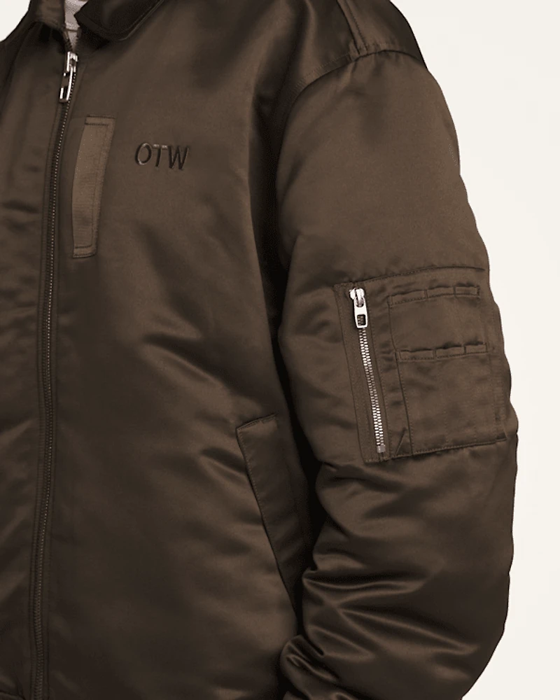 OTW Satin Bomber Jacket