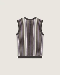 Premium Striped Sweater Vest
