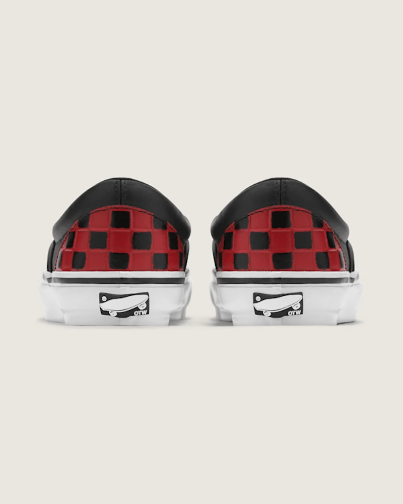 OTW Leather Checkerboard Slip-On 98 Vibram